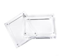 Boîte à bijoux en acrylique conçue pour ranger des colliers et des bijoux avec protection contre la poussière et les rayures (8,5 x 6,5 cm)