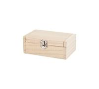Boîte à bijoux en bois à décorer - 11,5 x 7,5 x 4,5 cm