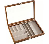 BoîTe à Bijoux en Bois avec 1 à 8 Tiroirs, Grand Coffret de Rangement pour Bijoux PréCieux, Styles VariéS(1 Layer H)