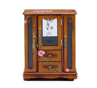 Boîte à Bijoux en Bois de Style Rustique, boîte de Rangement multifonctionnelle, présentoir à Bijoux, tiroir, Organisateur de Bijoux, Cadeau de Mariage