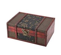 Boîte À Bijoux en Bois Boîte de Rangement Vintage Coffre au Trésor Grande Taille pour Livres Bijoux, Organisateurboîte de Rangement décorative pour fêtes d'anniversaire, Mariage