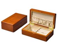 Boîte à Bijoux en Bois Massif, Organiseur de Voyage, Portable, for Ranger Maquillage, Anti-poussière, for Ranger Boucles d'oreilles et Cadeaux(1)