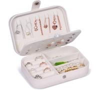 Boîte à bijoux en cuir PU Blanc