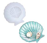 Boîte à bijoux en forme de coquillage Moule en résine de silicone Pour savon, collier et boucles d'oreilles Moule en silicone époxy Pour bricolage, travaux manuels, moulage, décoration de la
