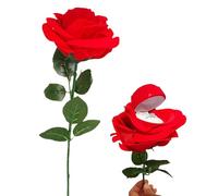 Boîte à bijoux en forme de rose - Boîte à bijoux romantique - Boîte à bijoux - Pour la Saint-Valentin, un mariage, des fiançailles, une surprise