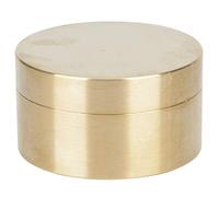 Boîte à Bijoux en Laiton, boîte de Rangement pour pièces de Monnaie en Laiton Pur Haute dureté pour pilules pour pièces de Monnaie pour Bijoux(Grand (14,4x10,6x1in))