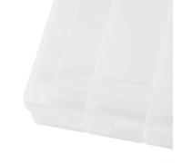 Boîte à bijoux en plastique à compartiments multiples avec sections réglables pour ranger des pilules et des petits articles (36 compartiments)