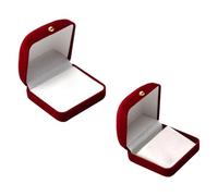 Boîte À Bijoux En Velours 2 Pièces, Boîte D'Emballage De Bijoux, Boîte Cadeau De Bijoux, Vitrine De Bijoux, Boîte À Bijoux Élée