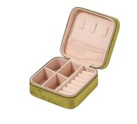 Boîte à bijoux en velours peluche for femmes, support organisateur de colliers, bagues et boucles d'oreilles, mallette rangement Pour Les Bagues(Color2)