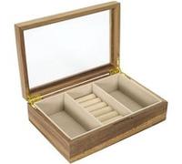 Boîte à Bijoux en Verre et Bois Massif - FRALIX - ALTOBUY Beige G