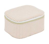 Atmosphera - Boîte à bijoux enya velours beige l11cm