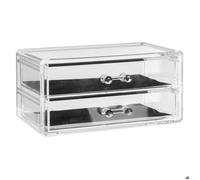 Boite à bijoux - FIVE - Selena - 2 tiroirs - Polystyrène transparent