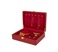 Boîte à Bijoux for Femmes, boîte de Rangement Simple for Colliers, Bracelets, Boucles d'oreilles, bagues, Petite boîte à Bijoux(1)