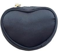 Boîte à Bijoux for Filles, Organiseur de Bijoux, boîte de Rangement de Bijoux, Broderie en Forme de cœur, Mini Sac de Rangement en Tissu for Boucles d'oreilles et Colliers
