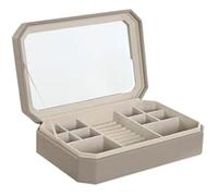 Boîte à bijoux - HOME ESPRIT - Beige - Verre - 21 x 30 x 6 cm - Multicolore