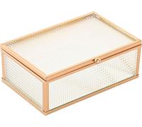 Boîte à bijoux Home ESPRIT or métal cristal 15 x 11 x 5,5 cm