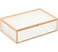 Boîte à bijoux Home ESPRIT or métal cristal 24 X 15 X 6,5 CM