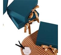 Boîte À Bijoux Magnétique 5pcs Magnetic Foldable Box | Closure Paper With Ribbon Jewelry Present Packaging