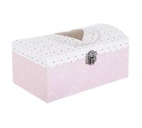 Boîte à Bijoux & Miroir ""Demoiselle"" 19cm Rose