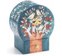 Boite a bijoux musicale Arbre poetique Bleu G