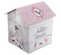 Boîte à Bijoux Musicale "Ballerine" 16cm Rose