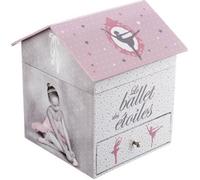 Boîte à Bijoux Musicale ""Ballerine"" 16cm Rose