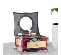 Boîte à bijoux musicale ballerine - Figurine de danse rotative, rangement de tiroir, présentoir miroir | Coffret cadeau de décoration de chambre pour petite fille, porte-bijoux pratique, souvenir