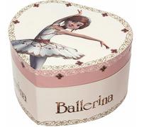 Boîte à bijoux musicale phosphorescente coeur Ballerina
