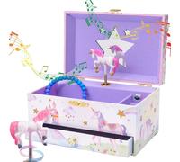 - Boîte À Bijoux Musicale Pour Enfant, Hiboux Et Animaux De La Forêt, Avec Tiroir De Rangement - Mélodie Ah ! Vous Dirai-Je, Maman