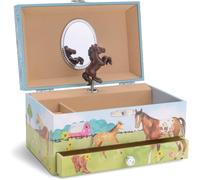 - Boîte À Bijoux Musicale Pour Enfant, Hiboux Et Animaux De La Forêt, Avec Tiroir De Rangement - Mélodie Ah ! Vous Dirai-Je, Maman