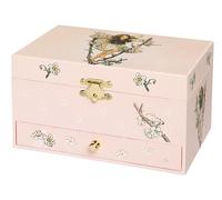 Boîte à bijoux musicale - TROUSSELIER - Cerisier - Fée Elfe - Rose - 18x11x10 cm