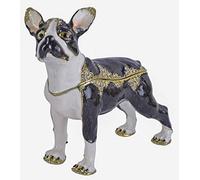 Boîte à Bijoux Pilule / / Boîtes à Bijoux/Boîte à Bijoux/Boîte comme Doux Boston Terrier en Métal et en Outre dans Le Style Farbergé - Palazzo Exclusive