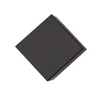 Boîte à bijoux pour boîte à bijoux, couvercle en papier, cadeau épais et avec étui rempli de coton, boîte en carton, présentoir à bijoux (noir, taille unique)