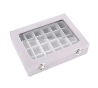 Boîte à Bijoux Square 24 Grid Velvet Jewelry Box
