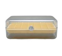 Boîte à bijoux transparente, organisateur de rangement de boucles d'oreilles de grande capacité, étui à bijoux à grille amovible antirouille avec 21 compartiments, pour colliers, (Transparente)