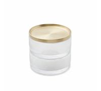 Boite de rangement Umbra - Boîte à bijoux verre couvercle laiton Tesora