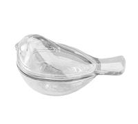 Boîte à bijoux - Verre décoratif de 4,7 pouces | Récipient en verre transparent - Plumage coloré pour stocker des souvenirs et des trésors en plumes d'oiseaux avec un style élégant pour la maison et