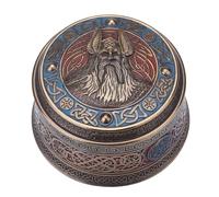 Boîte à bijoux viking ronde 10,2 cm