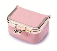 Boîte à Bijoux Women's Solid ColorImitation Jewelry Box | Ring Necklace Earring Storage Mini Coin Wallet
