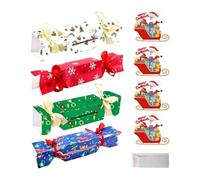 Boîte à billets à tirer de Noël 4 Pièces Décoration Maison Saisonnière DIY | Pochette Porte-Monnaie à Tirer Pour Ados Adultes Couples Anniversaire Réunions Événements Thématiques Maison Costume B