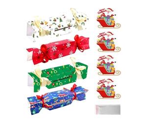 Boîte à billets à tirer de Noël 4 Pièces Décoration Maison Saisonnière DIY | Pochette Porte-Monnaie à Tirer Pour Ados Adultes Couples Anniversaire Réunions Événements Thématiques Maison Costume B