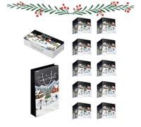 Boîte à Billets de Noël Décorations Rebondissantes Pliables avec Confettis | Coffret Porte-Billets de Noël pour Adultes Anniversaire Réveillon Mariage Fête Maison Vacances