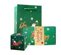 Boîte à Billets Sautante Pliante de Noël | Boîte à Billets Sautante DIY à Plier pour Noël - Fournitures pour Rassemblement de Fêtes | Échanges de Cadeaux pour Réunions de Fêtes et
