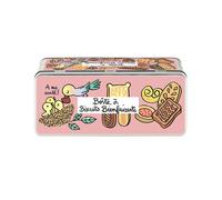Boîte à biscuits - DLP - Biscuits bienfaisants - Rose - Métal - Rectangulaire 24 x 10 x 10 cm