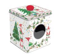 BOITE A BISCUITS EN METAL 13 X 13 X14,5 CM READY FOR CHRISTMAS - EASYLIFE