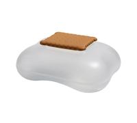 Alessi Mary Biscuit ASG07 I - Boîte à Biscuit avec Couvercle, Résine Thermoplastique, Glace, Blanc