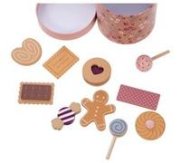 Boite à biscuits Zoé 10 pièces - Amadeus - Décoré - Bois G