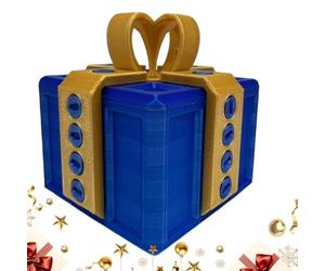 Boîte à Blagues, Farces et Attrapes Conteneur Puzzle Casse-Tête Défi | Boîte Porte-Cartes Farce Et Attrape Drôle Pour Fêtes Vacances Anniversaire Noël Halloween Jaune bleu