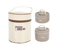 Boîte à, boîte à Lunch Isotherme en Acier Inoxydable avec Sac à Lunch Isotherme, boîte à Lunch portative empilable étanche, Contenant Alimentaire pour Les Femmes (Couleur