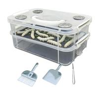 Boîte à - Boîte d'alimentation transparente à double couche | Kit de ferme contre les de farine - pour entomologie, biologie, science, éducation, salle de ole, projet scientifique